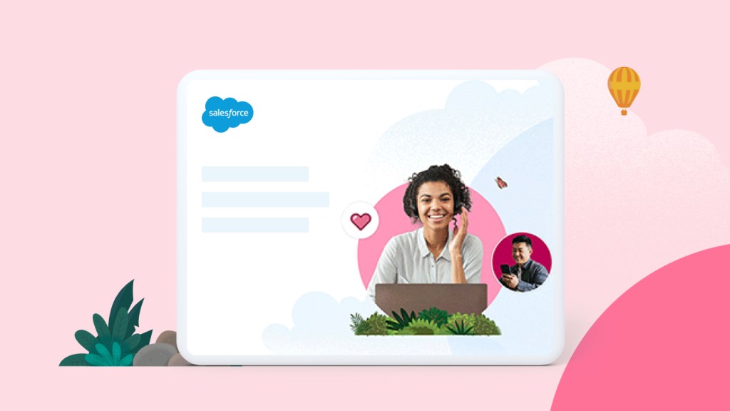 Woman smiling with laptop