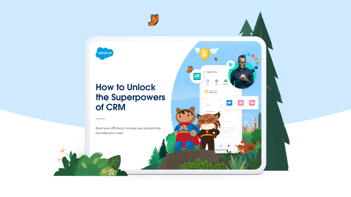 Cover of "How to unlock the superpowers of CRM"