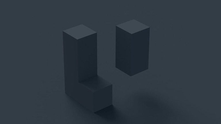 Dark black pillar block image.