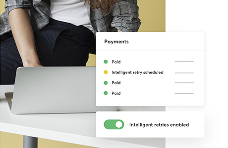 Online payment screen.