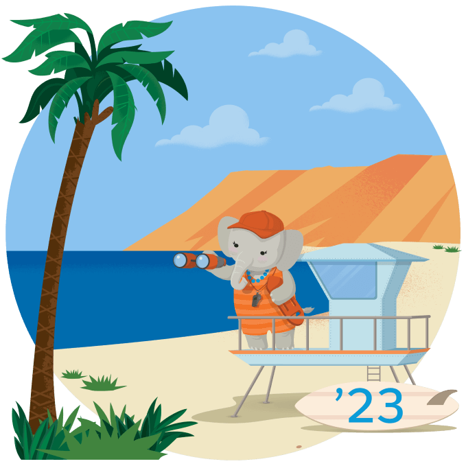 Image of Ruth, a Salesforce mascot