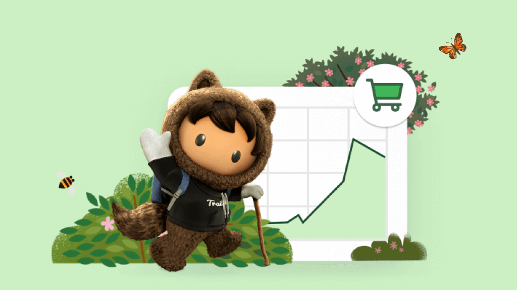 Astro stands in front of the graph, with illustrative foliage in the background.