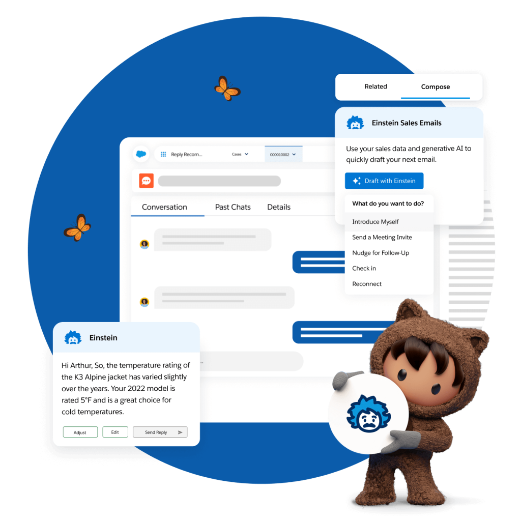 Enterprise AI built into CRM for business