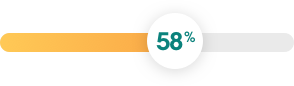 Bar that says 58%