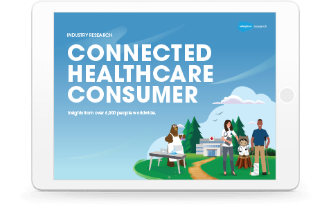 Connected Healthcare Consumer report shown in tablet device