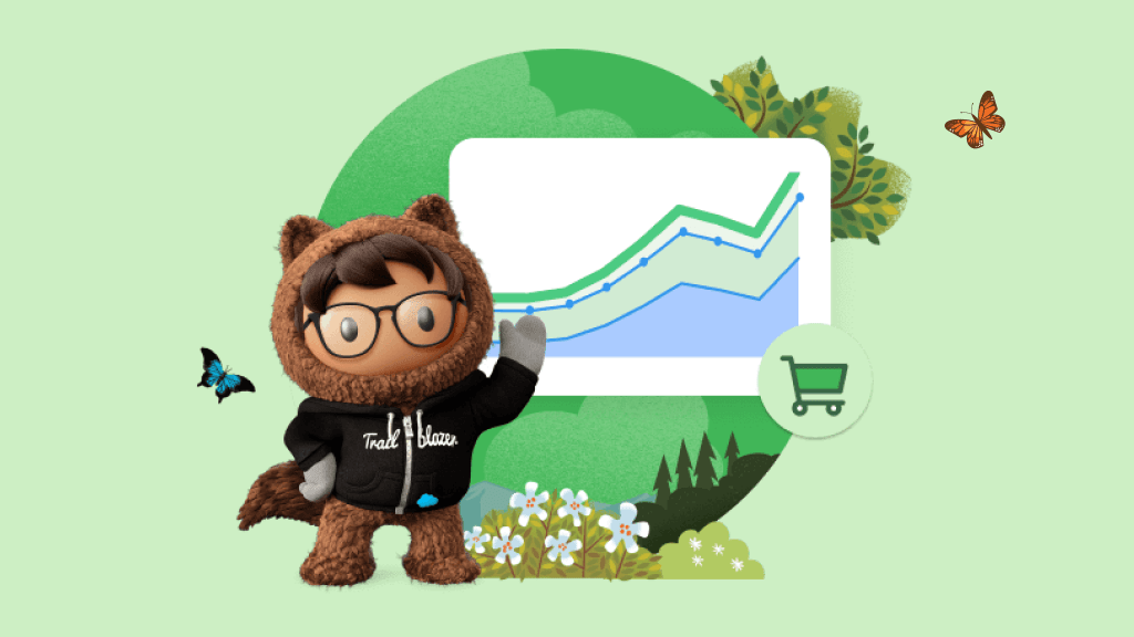 Astro with glasses on points towards the graph.