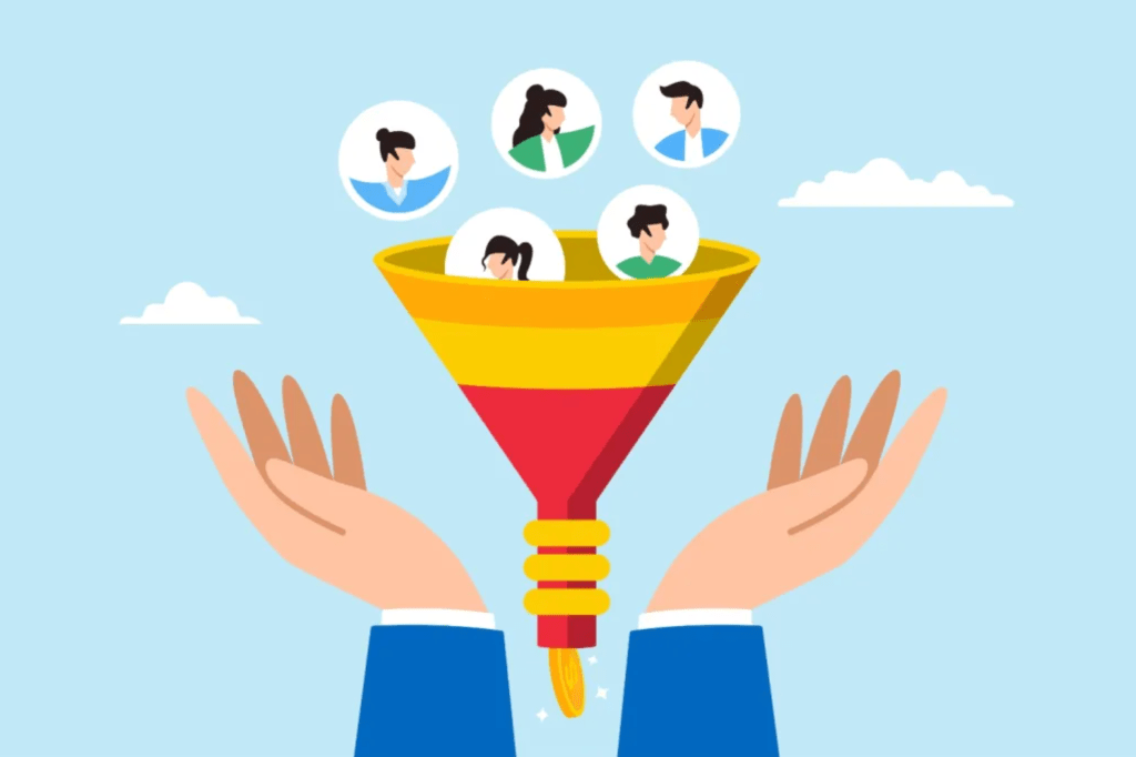 An illustration highlighting a customer relationship management strategy.