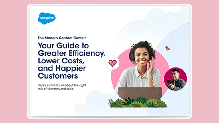 Astro next to the cover of a report titled "your guide to greater efficiency, lower costs, and happier customers"