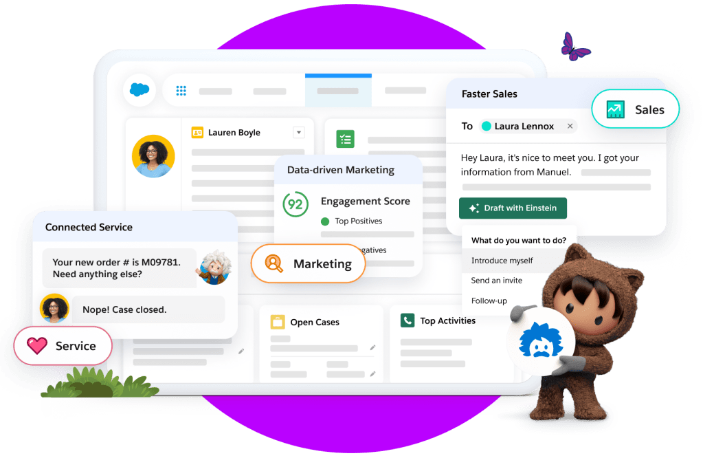 Sales teams track their personal quota, their team quote, forecast gaps and likely deals in their pipeline in a dashboard.